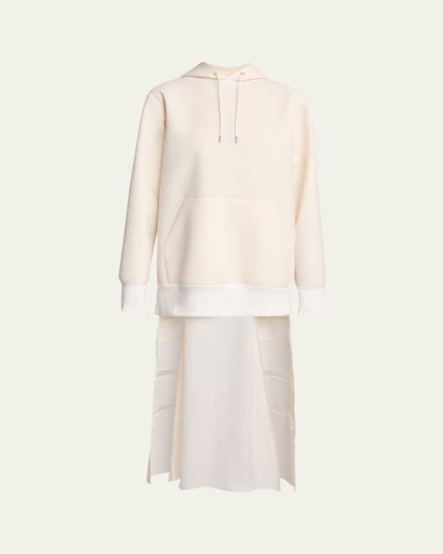 Hoodie Hybrid Sheer Dress